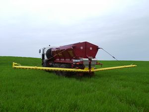 Tractor-driven semi-mounted potato-planting machine СК-4