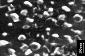 Microstructure of casting of nano-structure eutectic Si aluminium-silicon alloys AK12 (50 mm in diameter)