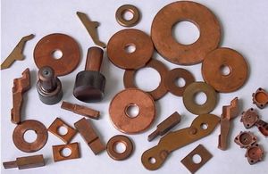 Electrotechnical powder materials on the basis of copper, nickel and wolframium