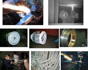 Fig. 3 – Process of applying coatings and parts with coatings