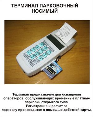 Portable parking terminal