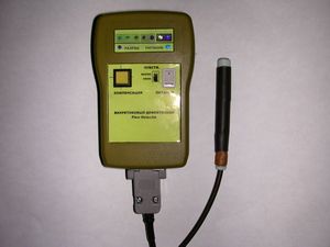 Layout of vortex-current flaw detector